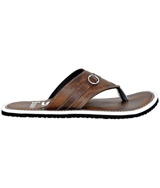 Squash - Brown Men's Thong Flip Flop - None