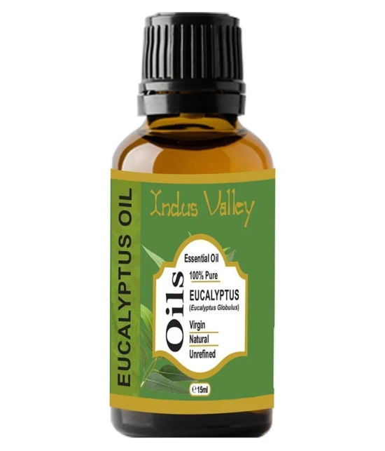 Indus Valley 100% Natural & Organic, Eucalyptus Essential Oil & Dropper for Skin, Hair Care