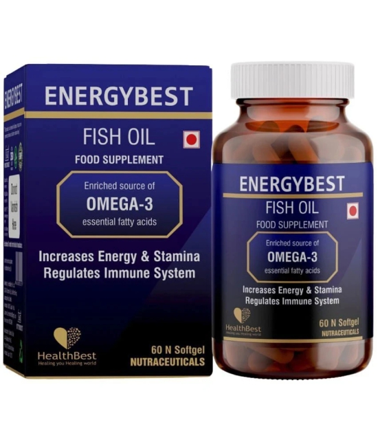 HealthBest - Omega-3 Fatty Acids Capsule ( Pack of 2 )