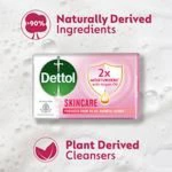 Dettol Skincare Pure Glycerine Soap, Protection From Skin Infection Causing Germs, 125G