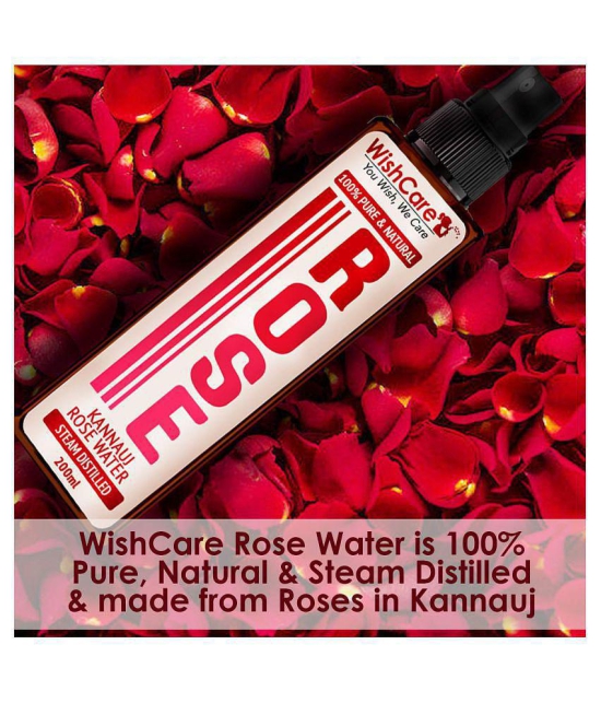 WishCare 100% Pure & Natural Rose Water For Skin Moisturizer 200 ml