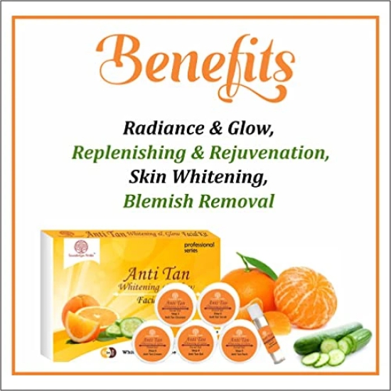 Soundarya Herbs Anti Tan Skin Whitening & Glow Facial Kit-140g