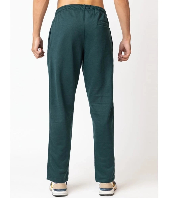 YHA Dark Green Fleece Mens Trackpants ( Pack of 1 ) - None