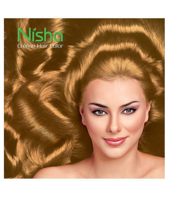 Nisha Cream Hair Color 100% Grey Coverage Permanent Hair Color Blonde Honey and Cherry Red 150 g Pack of 2