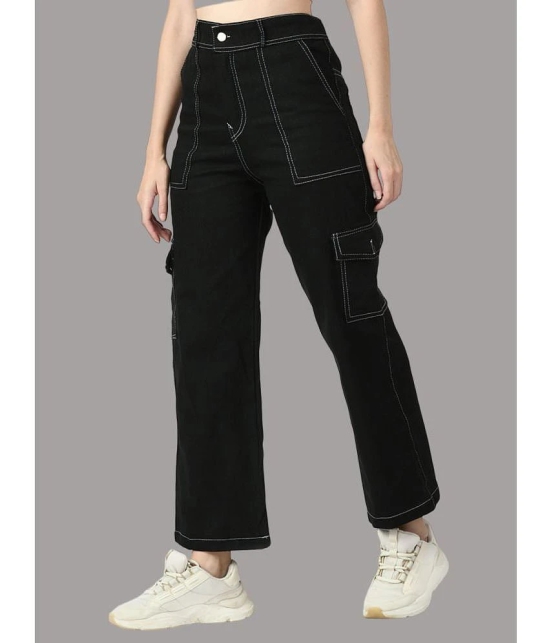 DKGF Fashion - Black Denim Straight Fit Womens Jeans ( Pack of 1 ) - None