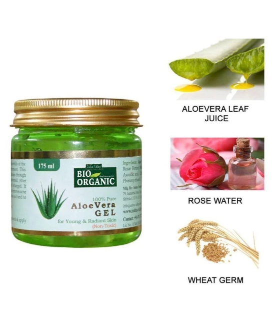 Indus Valley Bio Organic Aloe Vera Gel with Herbal Henna Powder Combo Pack