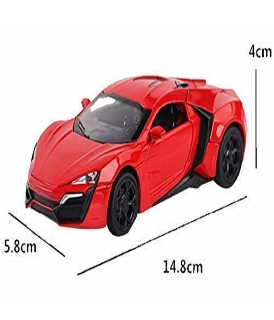 Lykan Hyper Sport Diecast Metal 1:32 Exclusive Alloy Metal Pull Back Die-cast Car Pullback Toy car with Openable Doors & Light, Music Boys Gifts Toys for Kids?Colors as Per Stock? - Multicol