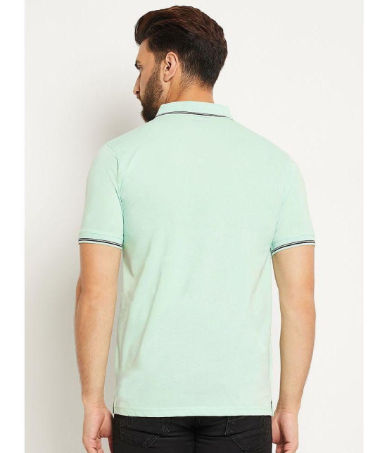 UNIBERRY - Mint Green Cotton Blend Regular Fit Mens Polo T Shirt ( Pack of 1 ) - None