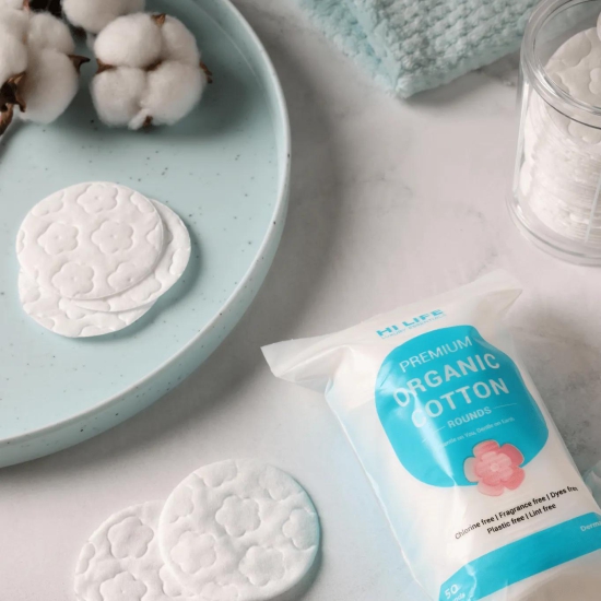 ORGANIC COTTON Facial Pads (50pcs - Round)