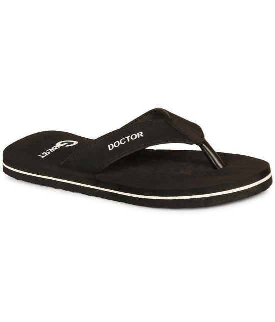 GBest - Black Men's Thong Flip Flop - None