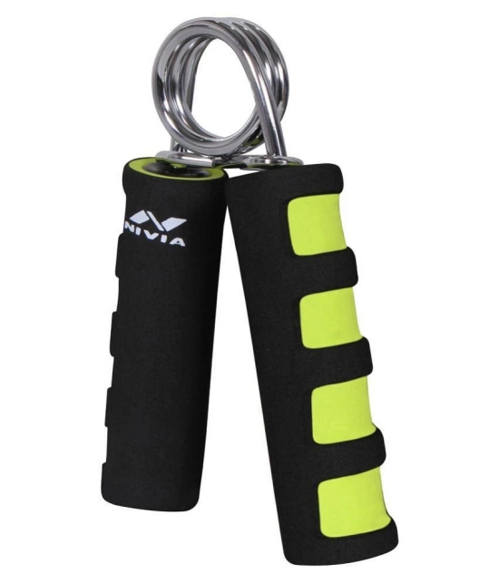 Nivia Foam Grip 2.0 Hand Grip/Fitness Grip  (Black, Green) - Black