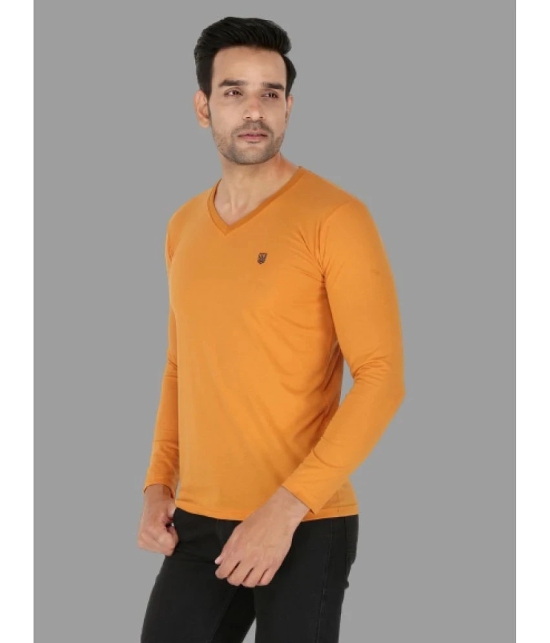 MADTEE - Orange 100% Cotton Regular Fit Mens T-Shirt ( Pack of 1 ) - None