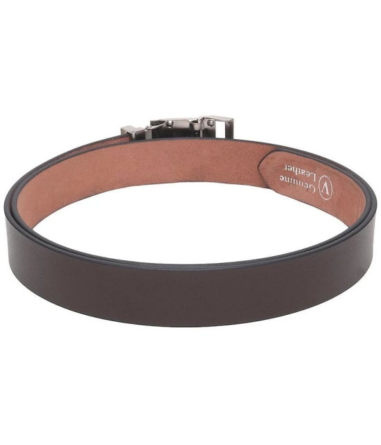 Loopa - Brown Leather Mens Formal Belt ( Pack of 1 ) - 30