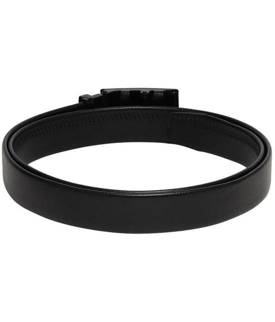 Zacharias - Black Leather Mens Casual Belt ( Pack of 1 ) - None