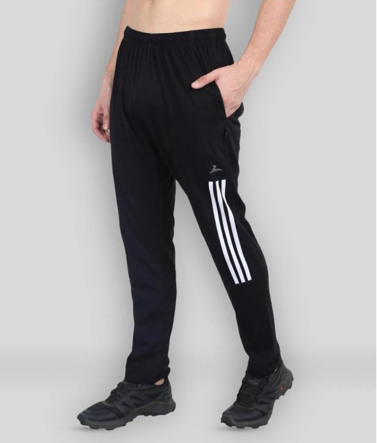 Zeffit - Black Cotton Blend Mens Sports Trackpants ( Pack of 1 ) - XL