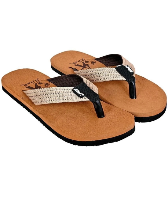 Altek - Tan Mens Thong Flip Flop - None