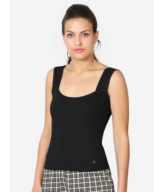 VStar Cotton Camisoles - Black Single - None