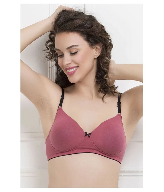 Clovia Cotton T-Shirt Bra - Pink - 34D