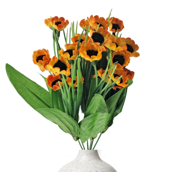 Small Daisy Artificial Flowers Orange