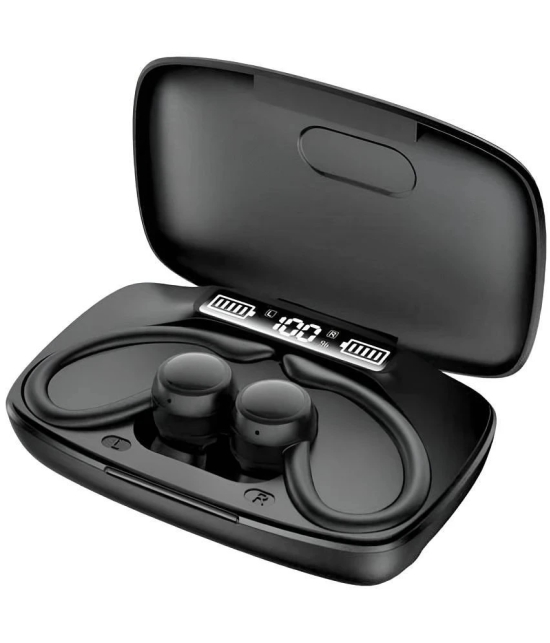 VERONIC M88 HOOK Bluetooth True Wireless (TWS) In Ear 30 Hours Playback Low Latency,Powerfull bass IPX4(Splash & Sweat Proof) Black