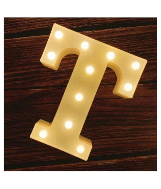 MIRADH Led Marquee Letter Light(Letter-T) LED Strips - Yellow