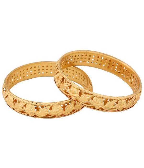 Jewar Mandi - Gold Kada Set ( Pack of 1 ) - None