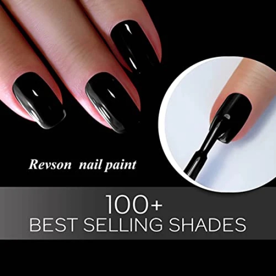 Revson 10ml Glossy Finish Nail Polish (R-011) | Long-Lasting, Fast Drying, Chip Resistant For Women (Pack of 4)