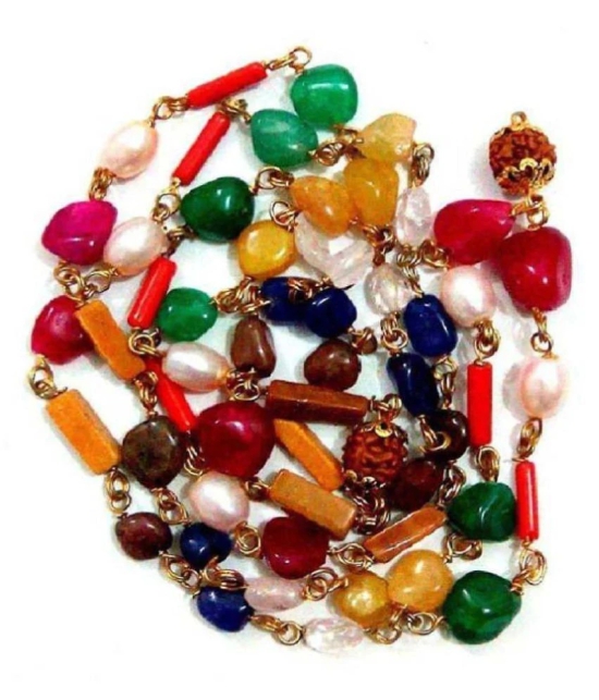 Navgrah Navratna Stone Mala - (Pack of 1)