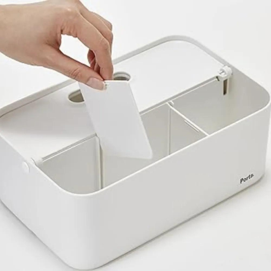 LITEM, Porta Fold Storage Box | White