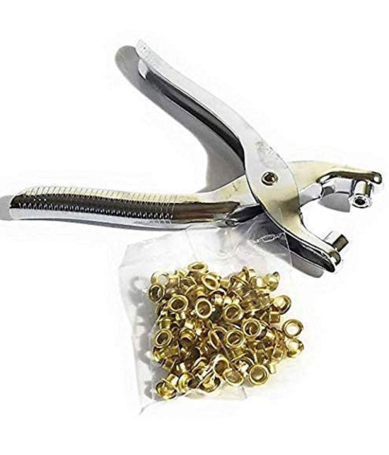 Rangwell Grommet Rivets Eyelet Setting Plier Tool for Shoes Leather Belt Bags (Multicolor)