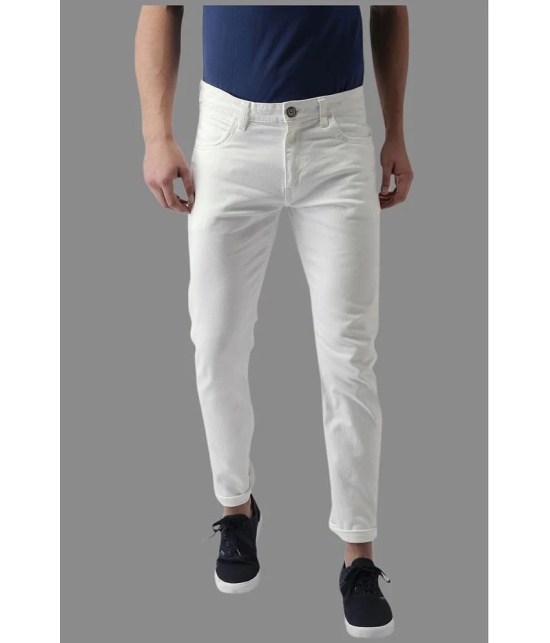 x20 - White Denim Skinny Fit Mens Jeans ( Pack of 1 ) - None