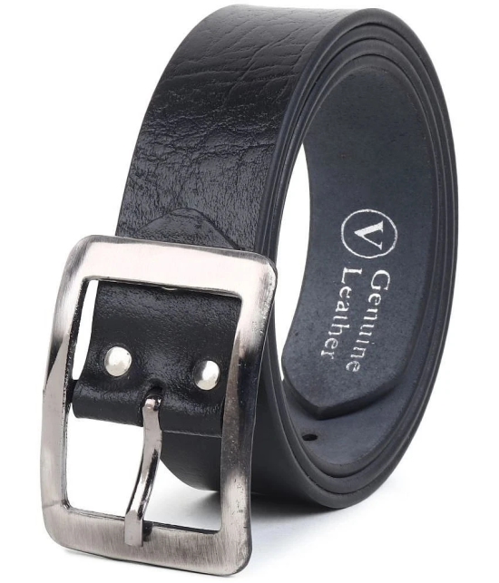 Loopa - Black Leather Mens Formal Belt ( Pack of 1 ) - None