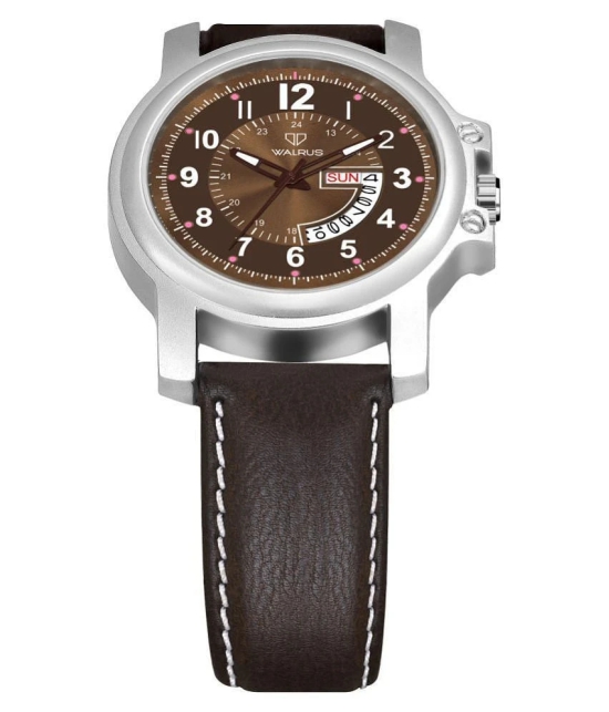 Walrus na Leather Analog Mens Watch