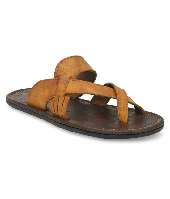 Leeport Tan Flip Flops - 9