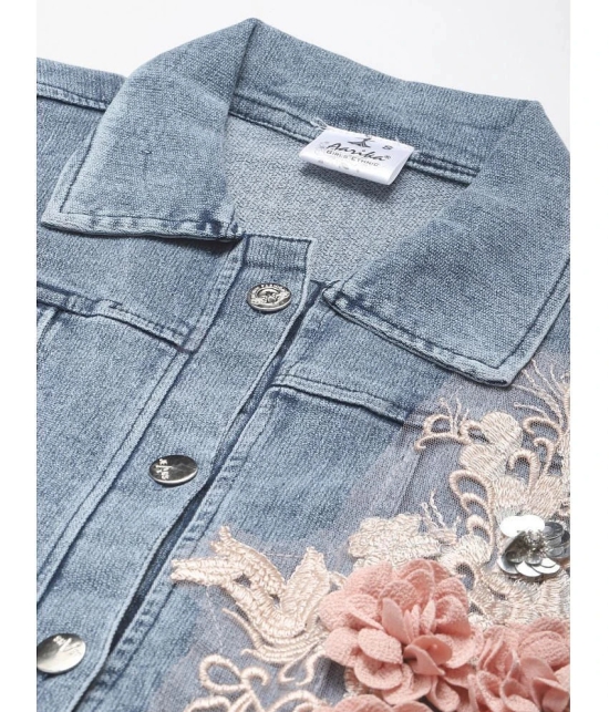 Aarika - Denim Blue Denim Jacket - None