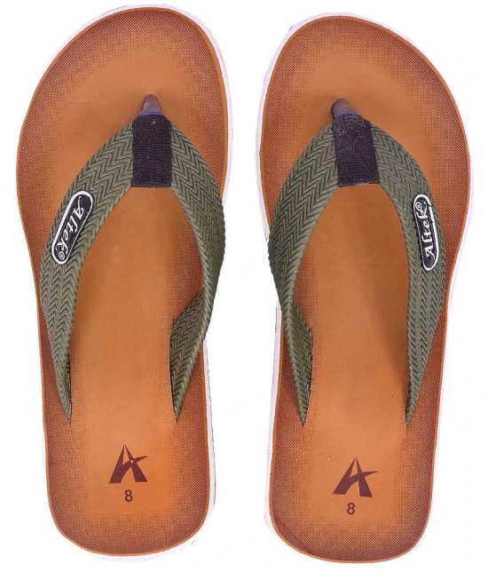 Altek - Green Mens Thong Flip Flop - None