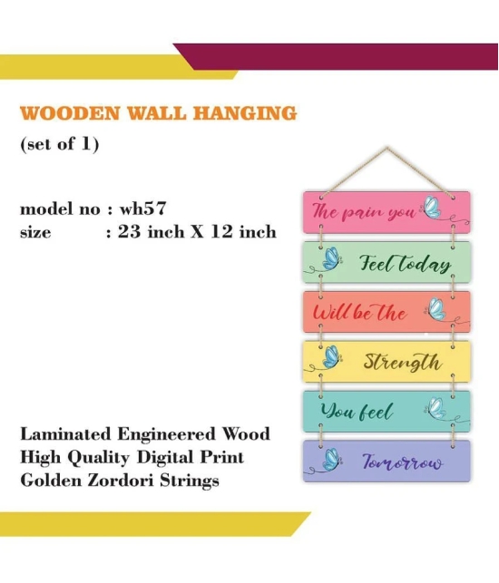 Saf Wood Rectangular Decoratives Panel Multi - Pack of 6