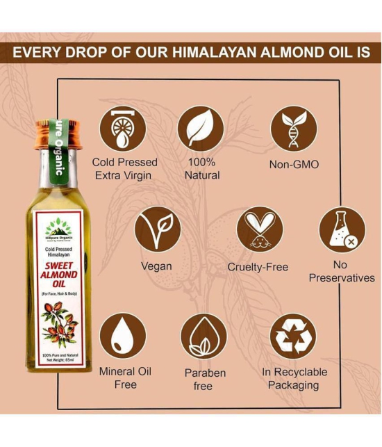 Hillpure Organic Almond Oil 65 mL