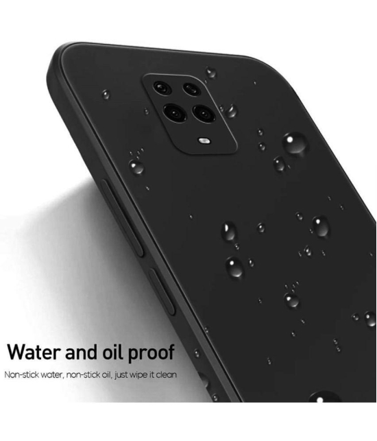 Case Vault Covers - Black Silicon Plain Cases Compatible For Xiaomi Poco M2 Pro ( Pack of 1 ) - Black