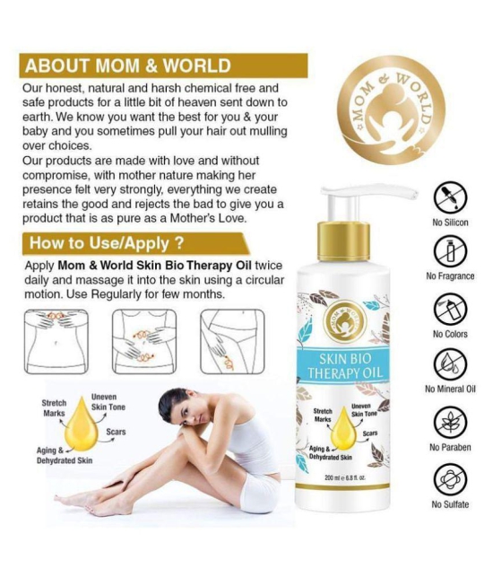 Mom & World - Skin Toning Oil For All Skin Type 200 ml (Pack of 1)