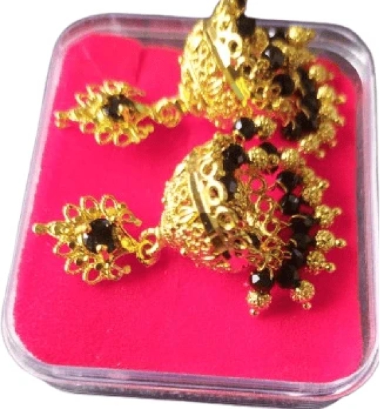 Gold Plated Traditional Jhumka Earrings for Women