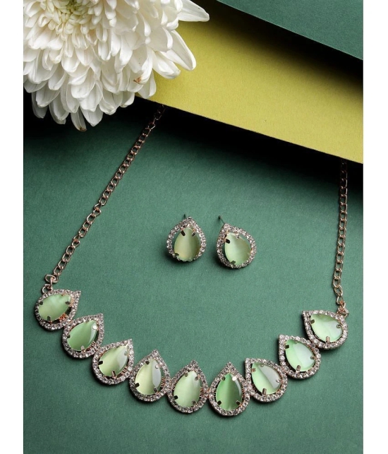 Sukkhi Green Alloy Necklace Set ( Pack of 1 ) - Green