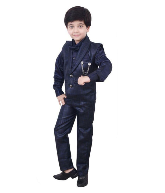 Arshia Fashions Boys Shirt Waistcoat and Pant Set Party wear - None