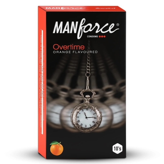 MANFORCE CONDOMS (OVERTIME) (ORANGE) 10S