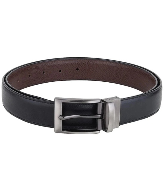 samtroh - Black PU Mens Reversible Belt ( Pack of 1 ) - None