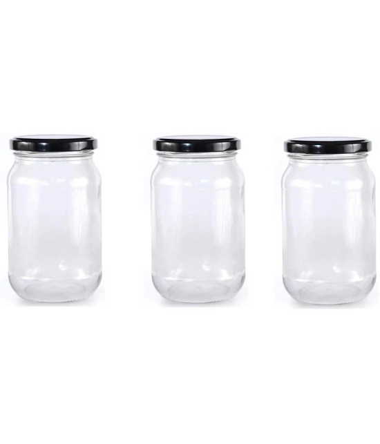 Somil - Storage Container Glass Transparent Pickle Container ( Set of 5 ) - Transparent