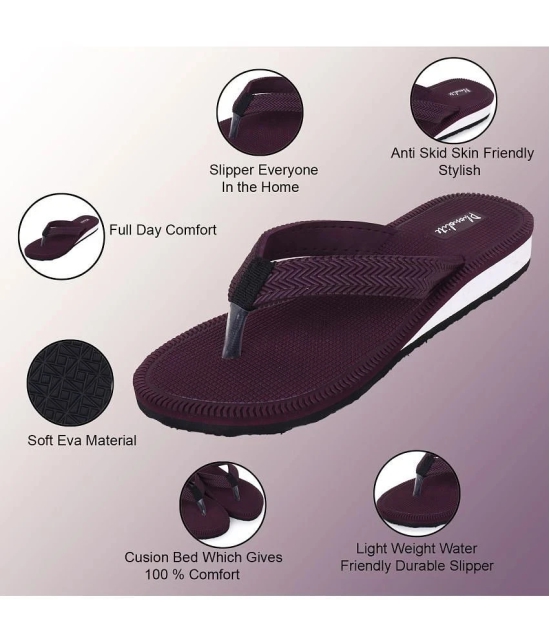 Phonolite Maroon Womens Slipper - None