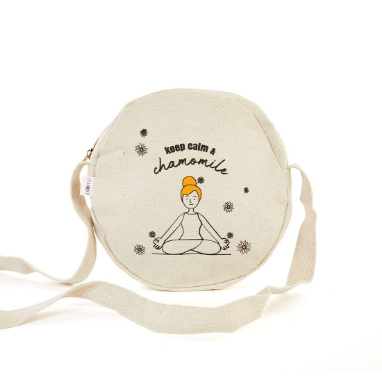 Keep Calm & Chamomile Canvas Bag