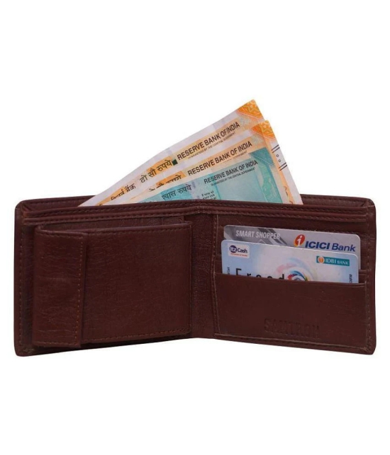 samtroh PU Brown Formal Regular Wallet - Brown