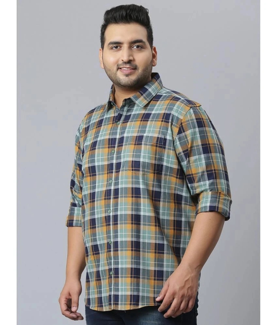 instaFab - Blue Cotton Oversized Fit Mens Casual Shirt ( Pack of 1 ) - None